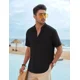 thumbnail image 3 of Camisa De Lino Hombre Caballero Moda Casual Italia, 3 of 8