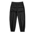 thumbnail image 3 of Men's Casual Cargo Pants For Spring And Summer Comfortable Loose Fit With Zippered Lightweight Stretchy Long Trousers, 3 of 3