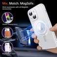 thumbnail image 3 of for iPhone 14 Case [Not Yellowing] [Military Grade Protection] [No.1 Strong Magnets] Magnetic Metal Matte Built-in Compatible with MagSafe Stand Case 6.1 inch 2022, Matte Clear, 3 of 12