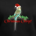 thumbnail image 3 of CafePress - Christmas Budgie Women's V Neck Dark T Shirt - Women's V-Neck Dark T-Shirt, 3 of 4