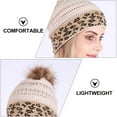thumbnail image 6 of Jiyike Decorative Winter Hat Leopard Knitted Hat Thicken Knitted Beanie Winter Accessory, 6 of 11