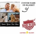 thumbnail image 6 of Custom Blankets with Photos, Personalized Picture Throw Blanket, Music Song Style Wedding Anniversary Birthday Customized Gifts for Couples Boyfriend Girlfriend Sister, 6 of 6