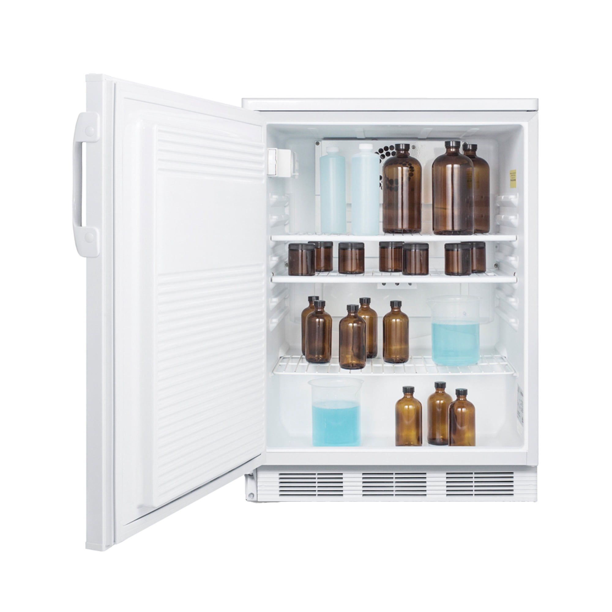 Accucold 24 Inch Refrigerator, 5.5 cu.ft., Undercounter, Commercial, General Purpose Medical, White - FF7LWGPCLHD (Left Handed Door Swing)