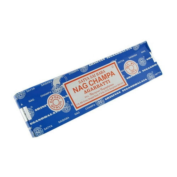 Satya Sai Baba Nag Champa Agarbatti Incense - 100 Grams, 2 Pack