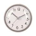 thumbnail image 4 of DimyFew Wall Clock Bathroom Shower Clock Waterproof Silent Small Clock Suction Cup Round Clock Hanging Countertop Water Resistant Suitable for Kitchen Living Room Restroom Pool White and Gray, 4 of 8