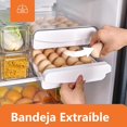 thumbnail image 4 of Huevera para Refrigerador con 2 Cajones - 40 Celdas Huevera de Plástico para la Nevera, Egg Holder Apilables de Plástico Transparente, Tipo Cajón, para Cocina, Picnic, Restaurante, 4 of 4