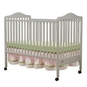 Orbelle Trading 370G The Jenny Crib with a Beautiful Detailed Crown Headboard and Footboard