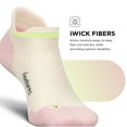 thumbnail image 6 of Feetures Elite Max Cushion No Show Tab Ankle Socks - Sport Sock with Targeted Compression - Sandy Melon, L (1 Pair), 6 of 7