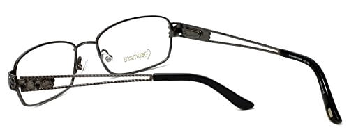 Silver Dollar Designer Reading Glasses Cashmere 446 53mm in Graphite +1.50