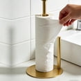 thumbnail image 4 of Soporte de Toallas de Papel de Acero Inoxidable, Organizador Versátil de Rollos para Cocina y Baño, Diseño de Encimera en Color Dorado, 4 of 4