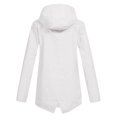 thumbnail image 3 of WTOBBY Women's Plus Size Plush Lined Rain Jacket - Waterproof Windproof Hooded Sun Protective Coat for Outdoor Activities and Winter Use ,White 2XL, 3 of 3