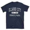 thumbnail image 1 of Ellwood City Pennsylvania Classic Established Men's Cotton T-Shirt, 1 of 1