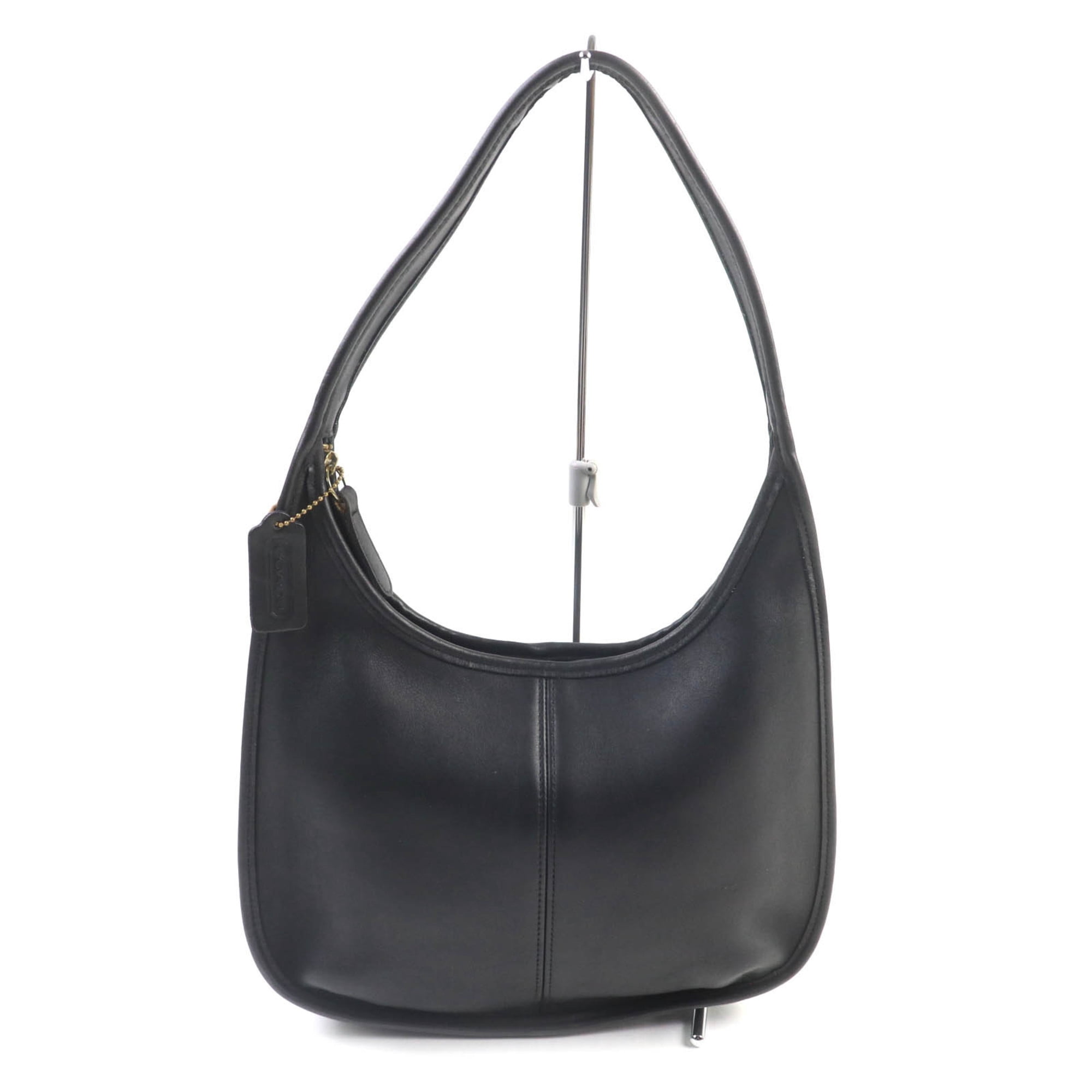 Pre-Owned Old Coach 9025 Ergo Shoulder Bag in Black with Charm 
