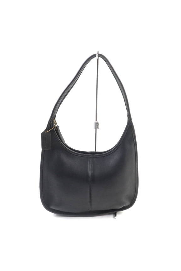 Pre-Owned Old Coach 9025 Ergo Shoulder Bag in Black with Charm, Rare, Glove Leather,... (Good)