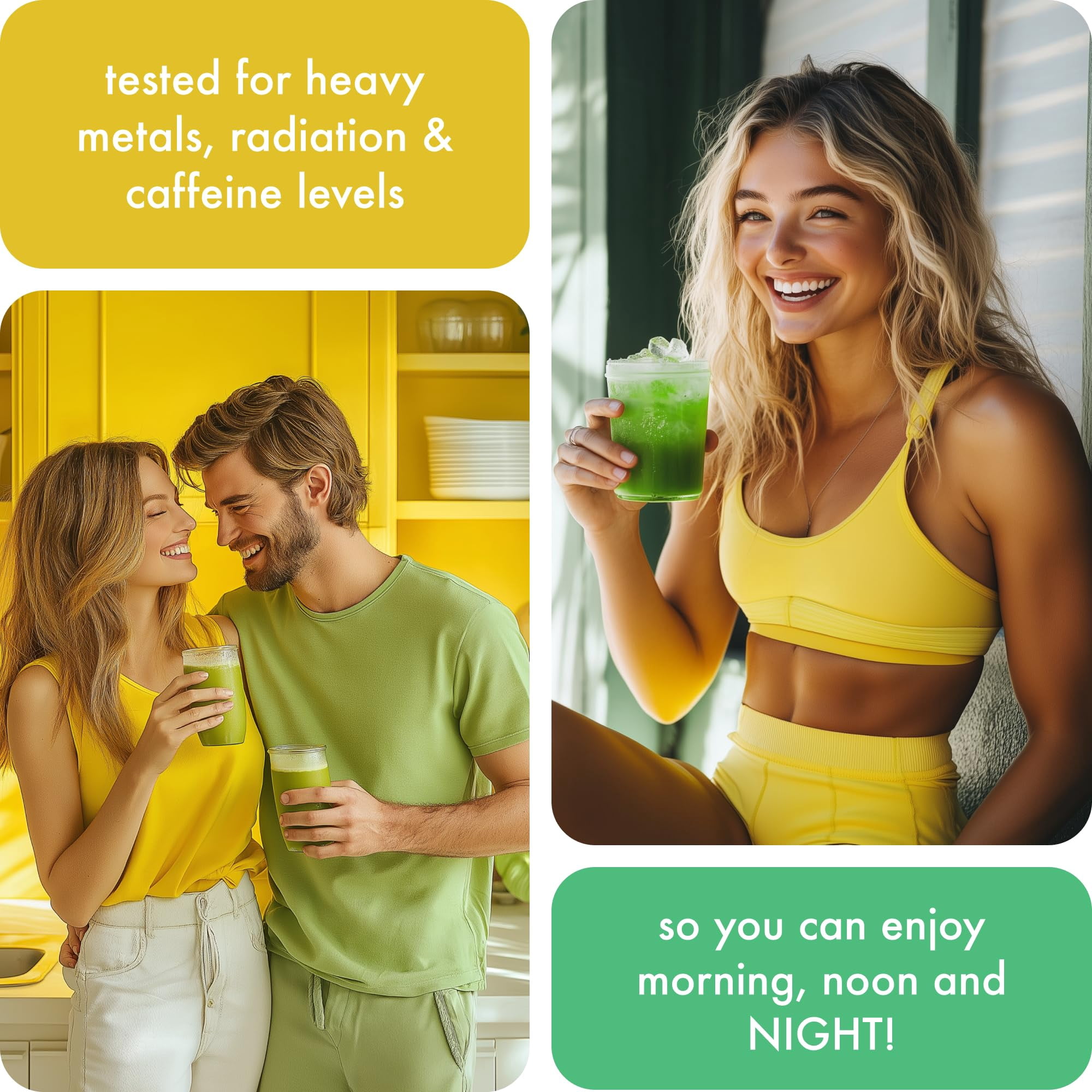 Decaf Lemon Matcha from Japan 1.06 oz – Ceremonial Grade, Sugar Free, Heavy Metals Tested