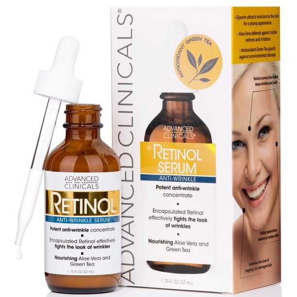 Sérum Advanced Clinicals Retinol de 50 ml para rostro antienvejecimiento