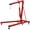 Black+Red, variant on 25 Gallon Low Profile Oil Drainer with Electric Pump for Trucks SUVs, Black Steel