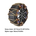 thumbnail image 3 of Tire Snow Chains with X-chain Design for Cars in Bad Weather, Made of Metal, 3 of 8