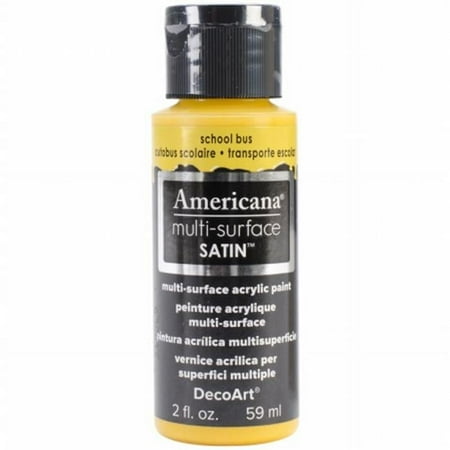 UPC: 0766218065315 | DecoArt Americana Multi-Surface Acrylic Paint  2 oz.  School Bus