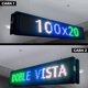 thumbnail image 5 of Letrero Led 3 Colores Programable Doble Vista Wifi 100cm X 20cm Publicidad, Negocio, Tiendas, 5 of 5