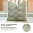 thumbnail image 2 of Fabdivine Farmhouse "Viscose Linen" Cushion Case Decor for Home, Accent Pillow for Living Room, "Blue", 20"X20", Pillow for Bed, Couch, Sofa, 2 of 4