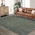 thumbnail image 2 of 8x10 Washable Modern Abstract Area Rug for Living Room Non-Slip Stain Resistant Large Bedroom Rug Solid Contemporary Accent Throw Floor Carpet,Green, 2 of 8