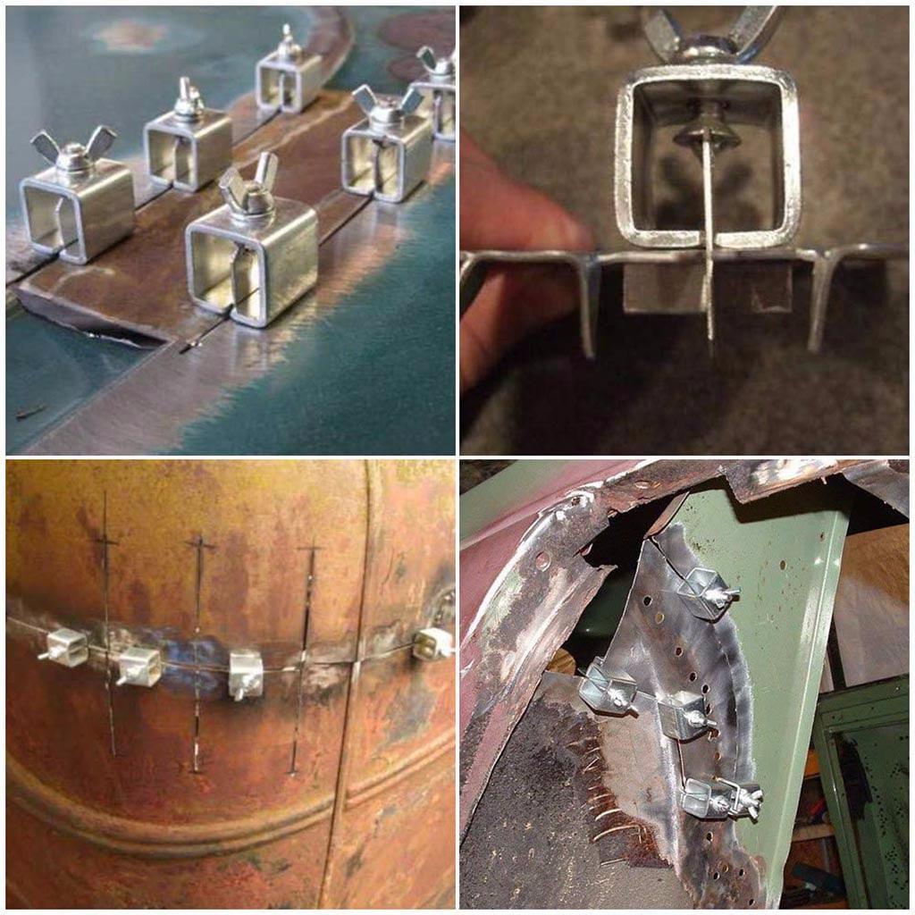 Details about   8 Piece Butt Welding Clamps Weld Sheet Metal Auto Car Door Skin Panel Fender Lot
