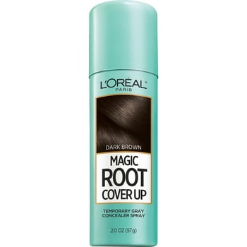 L'Oreal Paris Magic Root Cover Up Concealer Spray, Dark Brown, 2 oz