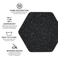 thumbnail image 4 of Balery 4 Pcs Black Glitterleather Coasters Set, Drink Table Cup Coasters For Living Room Kitchen Coffee Decor, 4 of 9