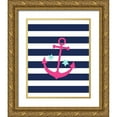 thumbnail image 1 of Robinson, Tamara 26x32 Gold Ornate Wood Framed with Double Matting Museum Art Print Titled - Anchor Stripe, 1 of 4
