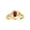 Garnet, variant on Rings for Women 14K Gold Plated Silver Ring Classic Style Birthstone Ring 6X4MM Gemstone &  Diamonds January Garnet Jewelry for Women Size 10