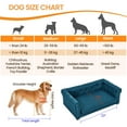 thumbnail image 6 of Aukfa Dog Beds for Medium and Large Dog, 33" Elevated Pet Sofa Bed Support up to 200 lbs, Blue, 6 of 6