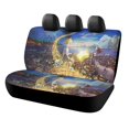 thumbnail image 1 of Chica Luna-theme Car Rear Seat Covers Back Elastic Flexible Car Seat Covers Decorative Fits Most Cars 120x59x76cm, 1 of 6
