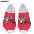 thumbnail image 1 of Zapatos casuales de verano para mujer Doginthehole OES New Order of The Eastern Star Sisterhood, zapatillas planas personalizadas, zapatos de malla transpirables, 1 of 5