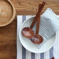 thumbnail image 6 of Handcrafted Wooden Ramen Soup Spoon, Long Handle Hot Pot Spoon Stainers, Ramen Ladle Strainer Kitchen Utensils, 6 of 8