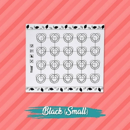 

Fidelma Kitchen Supplies Non-Stick Silicone Baking Mat Heat Resistant Liner Oven Sheet Macaron Cookie Black