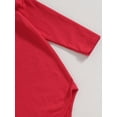 thumbnail image 5 of Christmas Baby Girl Outfit Cute Elk Ruffle Sleeve Romper Overall Dress Infant Girls Skirt Sets, 5 of 8