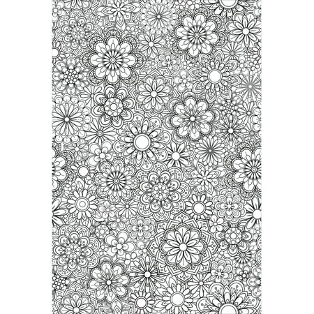 WallPops Marigold Floral Coloring Wall Decal