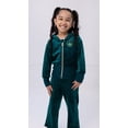 thumbnail image 2 of Wicked Elphaba Velour Zip Up Hoodie and Flare Pants Outfit Set Toddler to Big Kid, 2 of 5