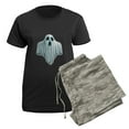 thumbnail image 5 of CafePress - PD Moreno's Halloween Ghost - Women's Short Sleeve Print T-Shirt and Pants Dark Cotton Pajama Set, 5 of 7