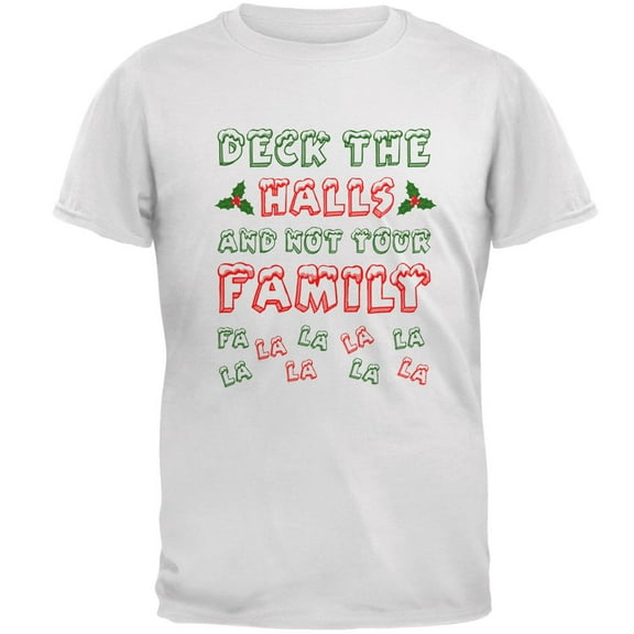 Old Glory Mens Christmas Deck the Halls Not Your Family Short Sleeve T Shirt