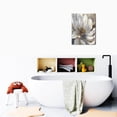 thumbnail image 6 of Stylish Statements Blue Abstract Flower Canvas Prints, Modern Artwork for Living Room, Bedroom & Home Décor, 12x16 inches, 6 of 7