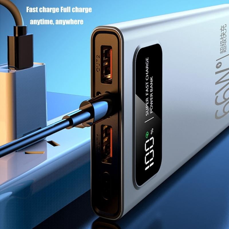 lanema 66W USB C Mobile Power Adapter Battery Charger PD20W 20000/30000/40000mAh Fast Charging for Frequent Device Users