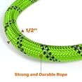 thumbnail image 4 of Rope Dog Leash 6.5 FT with Comfortable Padded Handle, Highly Reflective Threads Dog Leash for Large/Medium Dogs, 1/2 inch, Multi-Color, 4 of 5
