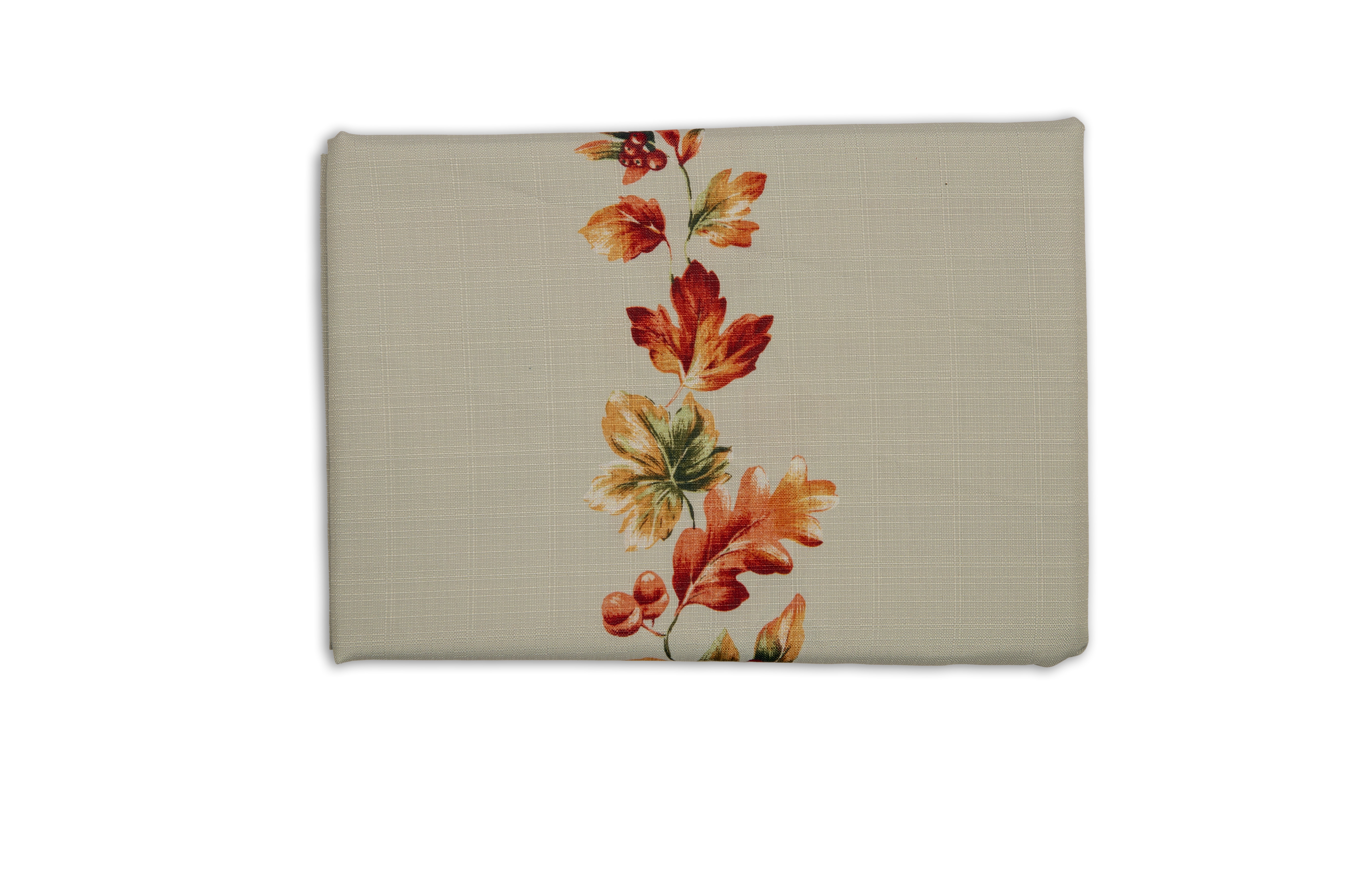 Sienna Autumn Pumpkin 100% Polyester Tablecloth 60"X84", Multicolor