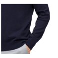 thumbnail image 5 of CALVIN KLEIN Mens Navy Long Sleeve Collared Classic Fit Quarter-Zip Pullover Sweater XL, 5 of 5