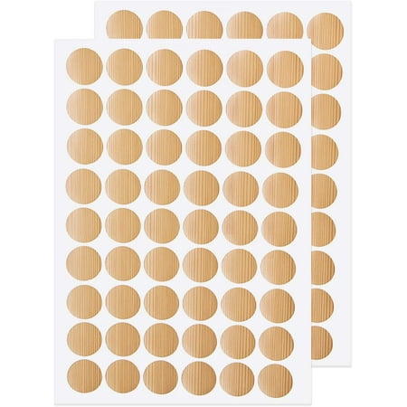 

Screw Hole Stickers PVC Covers Self Adhesive 21mm Decorative Stickers Screws Covers Caps Great for Wooden Furniture Wardrobe Cabinet Shelf Desk Plate 2 Sheet PC-198(PC-221)