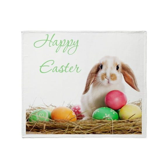 CafePress - Easter Bunny Throw Blanket - Soft Fleece Throw Blanket, 50"x60" for All Ages
