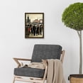 thumbnail image 2 of 1940 Mid Century Industrial Northern Crowds In Street Cityscape Artwork Framed Wall Art Print A4, 2 of 4