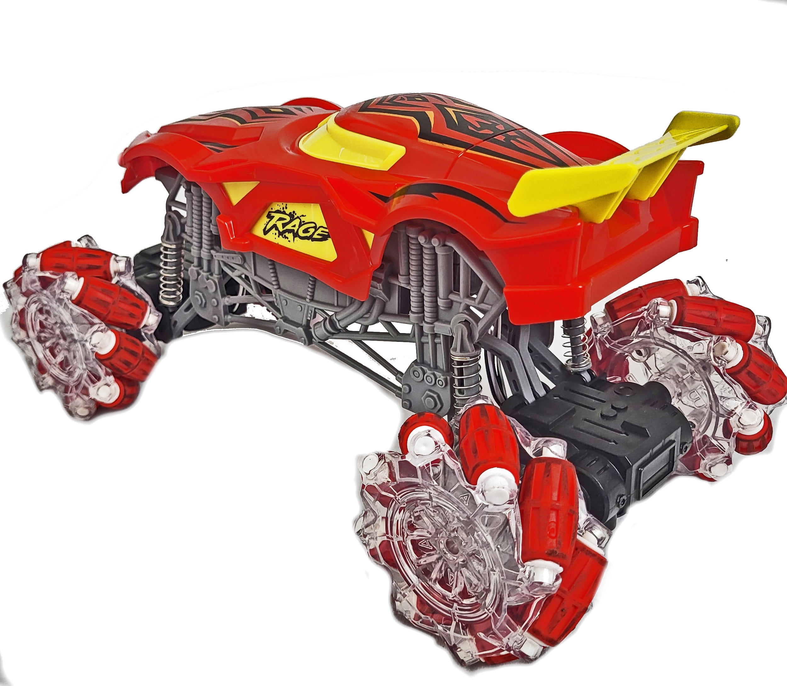 Remote Control Monster Truck 1:16 Scale – 2.4 GHz Stunt & Drift RC Car with Light-Up Headlights, 360° Rotating Crawler for Kids